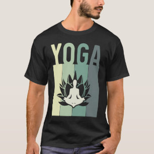 Minimalistic Lotus Flower Meditating Yoga T-Shirt