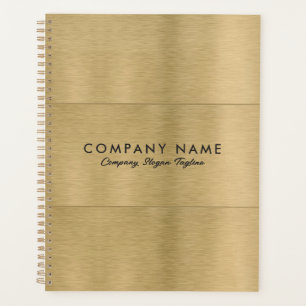 Minimalistic Luxury Metallic Gold Texture Planner