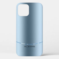 Minimalistic metallic blue background Case-Mate iP