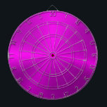 Minimalistic Metallic Hot Pink Texture Dartboard<br><div class="desc">Elegant metallic hot pink texture brushed aluminium look.
Minimalistic simple modern,  slick design.</div>