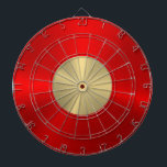 Minimalistic Metallic Red and Silver Texture Dartboard<br><div class="desc">Elegant metallic red and silver texture brushed aluminium look.
Minimalistic simple modern,  slick design.</div>