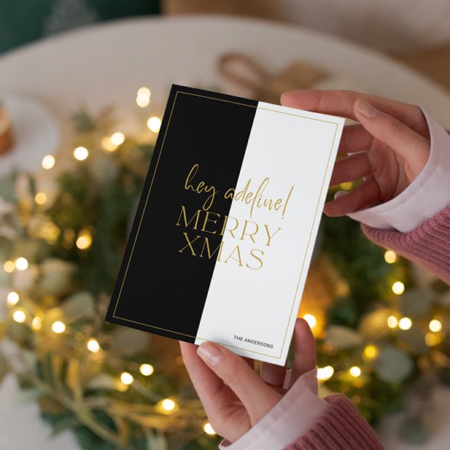 Minimalistic Modern black and white split screen Invitation (Creator Uploaded)