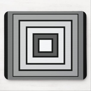 Minimalistic modern black-white-gray carpet mouse mat