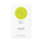 Minimalistic modern Business Card lime circle