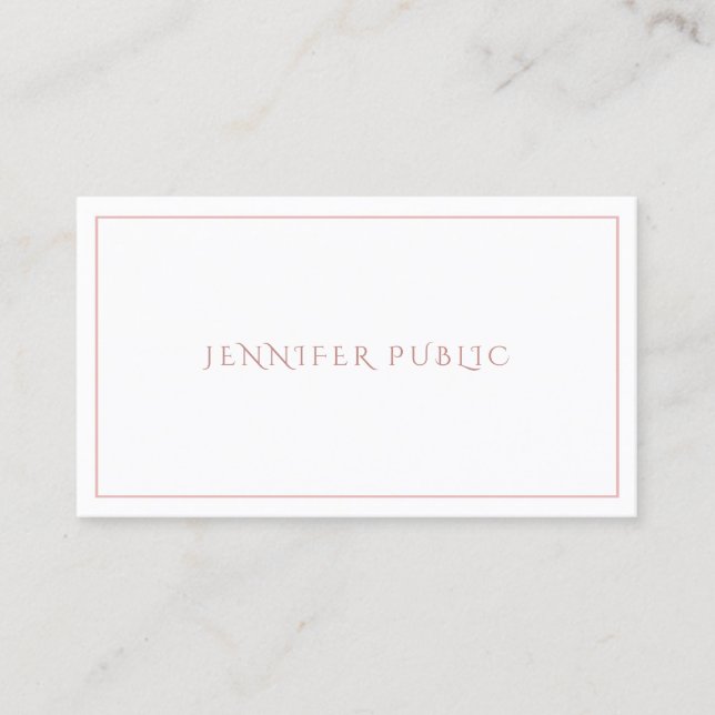 Minimalistic Modern Elegant Professional Design Business Card (Front)