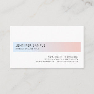 Minimalistic Modern Elegant Professional Plain Business Card