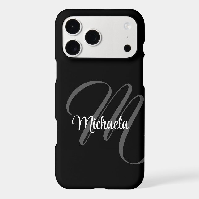 Minimalistic modern monogram initial name (Back)