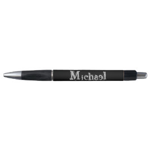 Minimalistic modern monogram name black white