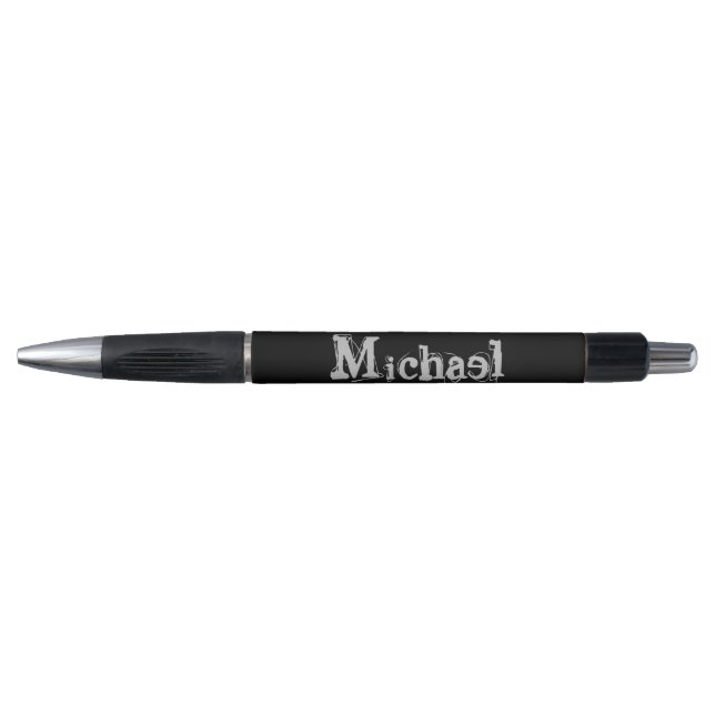 Minimalistic modern monogram name black white (Front)