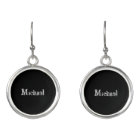 Minimalistic modern monogram name black white