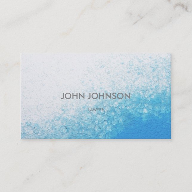 Minimalistic Modern Oxygen Vip Business Card (Front)