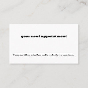 Minimalistic Modern Retro Appointment Reminder