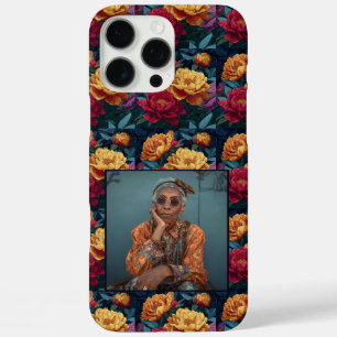 Minimalistic Moms Mothers Day Gifts Peonies Custom iPhone 16 Pro Max Case