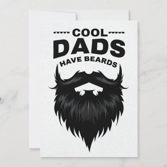 Minimalistic Monochromatic Fathers Day Card (Front)