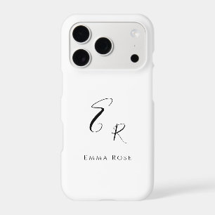 Minimalistic Monogram Name Elegant Script Font Big