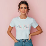 "Minimalistic Monogram Personalised Pastel Pink<br><div class="desc">Express your personal style with this minimal pastel pink personalised T-shirt. Featuring your custom initial and name in a sleek and modern design, this T-shirt is perfect for casual wear or as a thoughtful gift. Crafted from soft, high-quality fabric, it offers both comfort and durability. The elegant pastel pink design...</div>