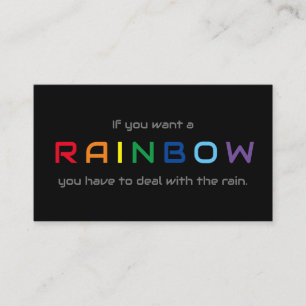 Minimalistic motivational quote for mental health business card