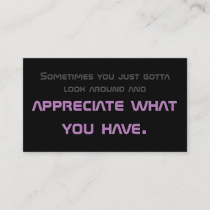 Minimalistic motivational quote for mental health business card