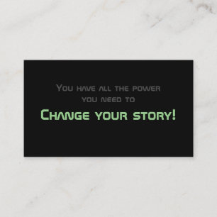 Minimalistic motivational quote for mental health  business card