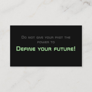 Minimalistic motivational quote for mental health business card