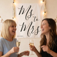Minimalistic Ms to Mrs Bridal Shower Photo Prop