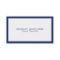 Minimalistic Navy-Blue Border On White