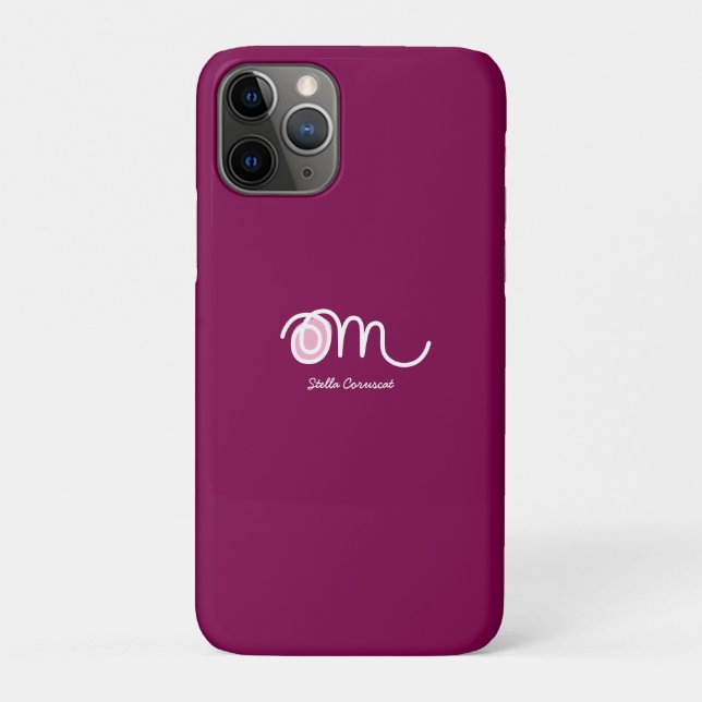 Minimalistic Om Handwritten Personalized Case-Mate iPhone Case (Back)