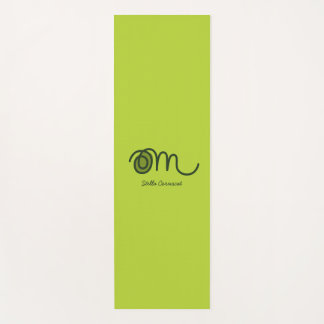Minimalistic Om Handwritten Personalized Yoga Mat