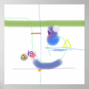 Minimalistic Organic Forms Poster