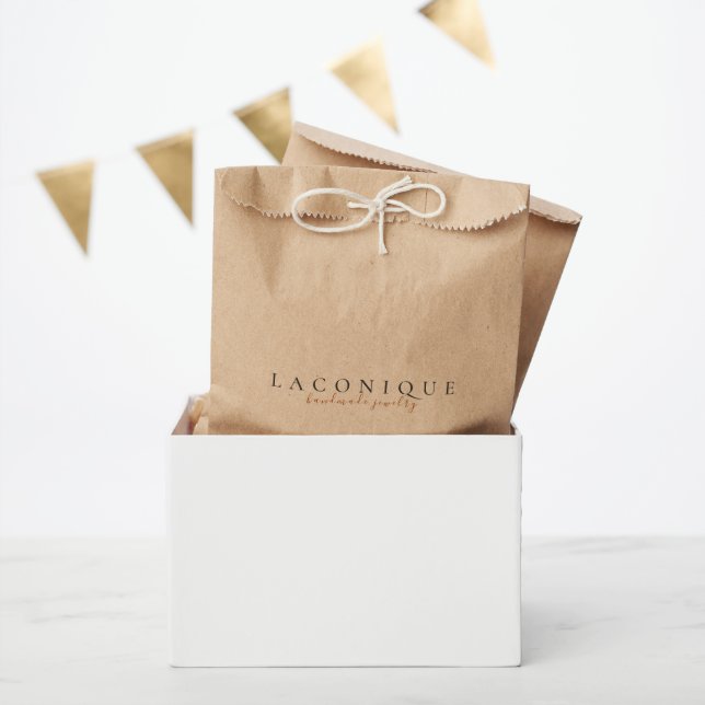 Minimalistic | Paper Shopping | Elegant | Kraft Favour Bags (Party)