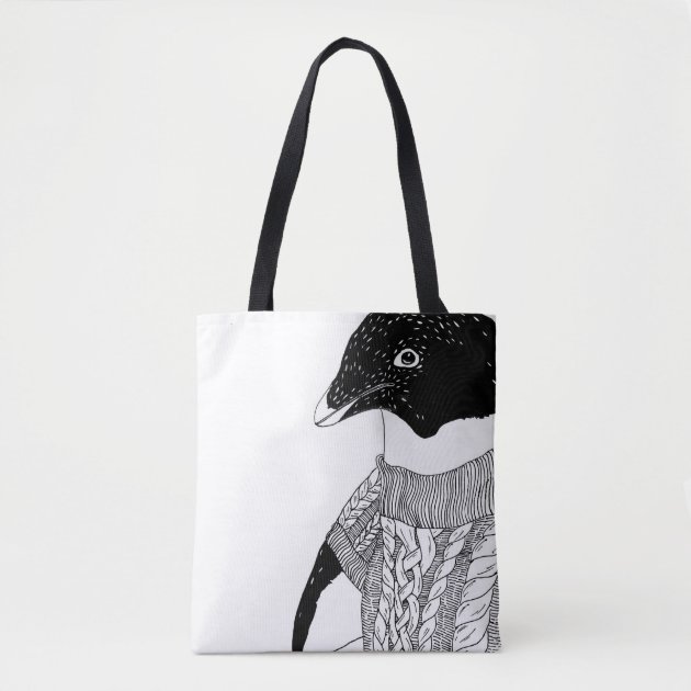 penguin tote bag