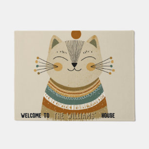 Minimalistic Persian Cat Mum House Cat Entry Mat