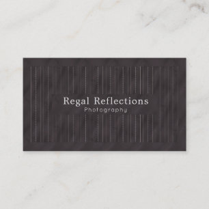 Minimalistic PinStripes (Charcoal) Business Card