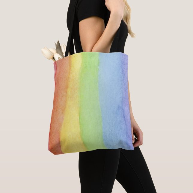 Minimalistic Plain Pastel Colours  Tote Bag (Close Up)
