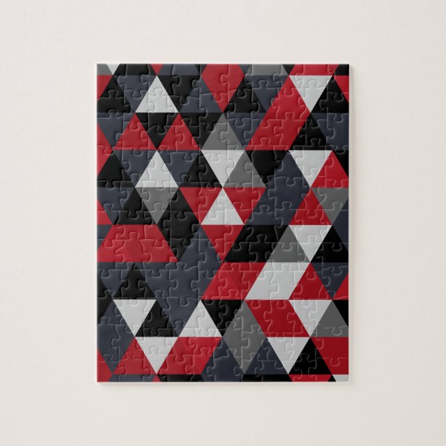 Minimalistic polygon pattern (Prism) Jigsaw Puzzle (Vertical)