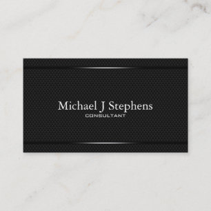 Minimalistic Professional Black Diamond Textured Business Card