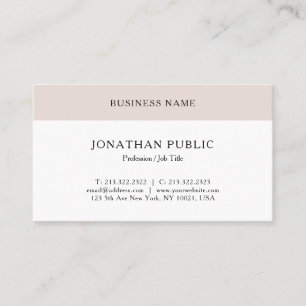 Minimalistic Professional Elegant Classic Look Business Card