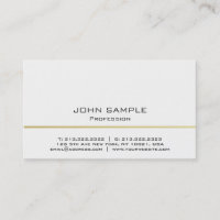 Minimalistic Professional Modern White and Gold
