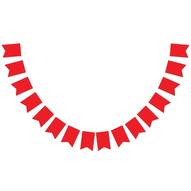 Minimalistic red colour  bunting  (All)