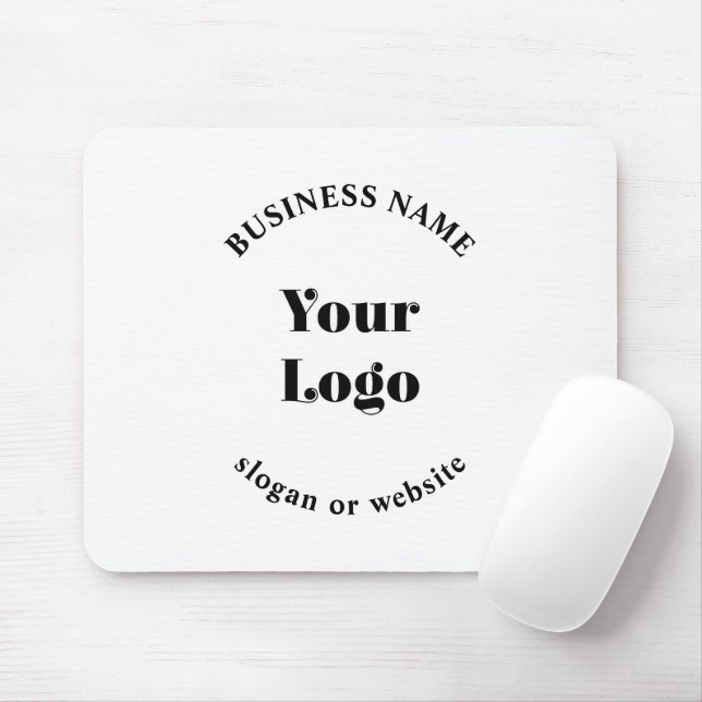 Minimalistic Retro-Modern Template for Your Logo Mouse Mat (With Mouse)