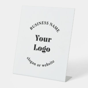 Minimalistic Retro-Modern Template for Your Logo Pedestal Sign