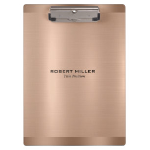 Minimalistic Rose-Gold Texture Clipboard