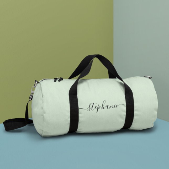 Minimalistic Simple Name Monogram  Duffle Bag (Creator Uploaded)