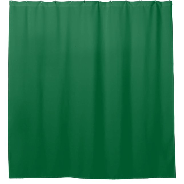 Minimalistic simple plain beautiful green colour shower curtain (Front)