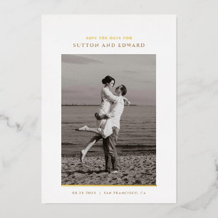 Minimalistic simple single photo foil