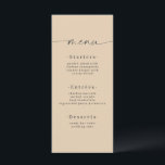 Minimalistic Solid Colour Dusty Yellow Gold Weddin Menu<br><div class="desc">Simple Minimalistic Solid Colour Dusty Yellow Gold Wedding Dinner Menu. This modern chic Menu Card is simple classic and elegant with a plain solid colour background and a pretty signature script calligraphy font with tails. Shown in the Dusty Yellow Gold Colorway. With a pretty monogram on the back side. Available...</div>