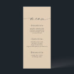 Minimalistic Solid Colour Dusty Yellow Gold Weddin Menu<br><div class="desc">Simple Minimalistic Solid Colour Dusty Yellow Gold Wedding Dinner Menu. This modern chic Menu Card is simple classic and elegant with a plain solid colour background and a pretty signature script calligraphy font with tails. Shown in the Dusty Yellow Gold Colorway. With a pretty monogram on the back side. Available...</div>