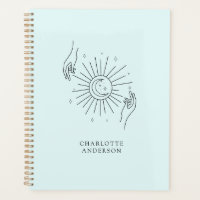 Minimalistic sun moon stars