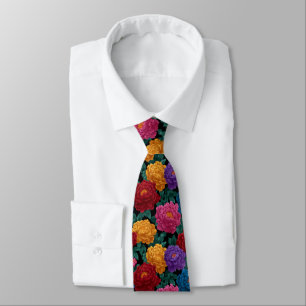 Minimalistic Valentine Gifts For Boyfriend Peonies Tie