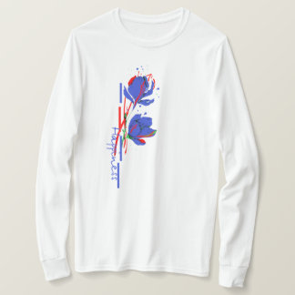 Minimalistic vibrant flower T-Shirt